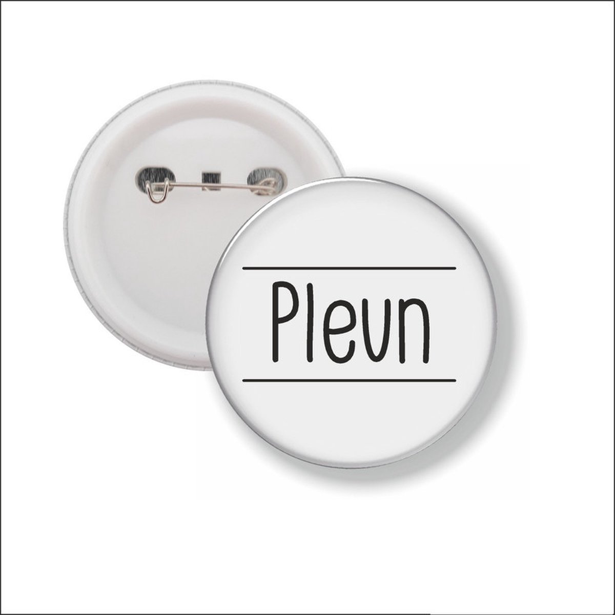 Button Met Speld 58 MM - Pleun