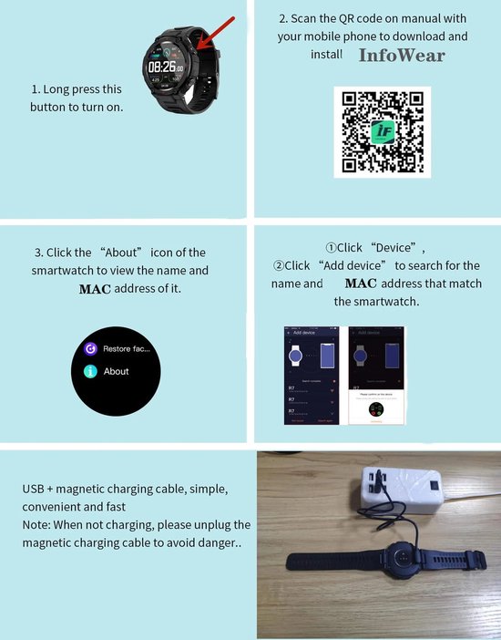 Fitness Tracker Waterbestendig Smart Watch / Smartwatch / sportwatch