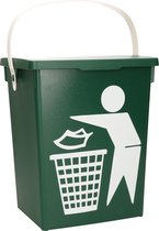 Poubelle verte / poubelle pour déchets organiques / déchets organiques 5 litres - Poubelles/ poubelles / poubelles / poubelle bio / poubelle bio
