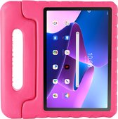 Cazy Lenovo Tab M10 Gen 3 hoes Kinderen - 10.1 inch - Kids proof back cover - Draagbare tablet kinderhoes met handvat – Roze
