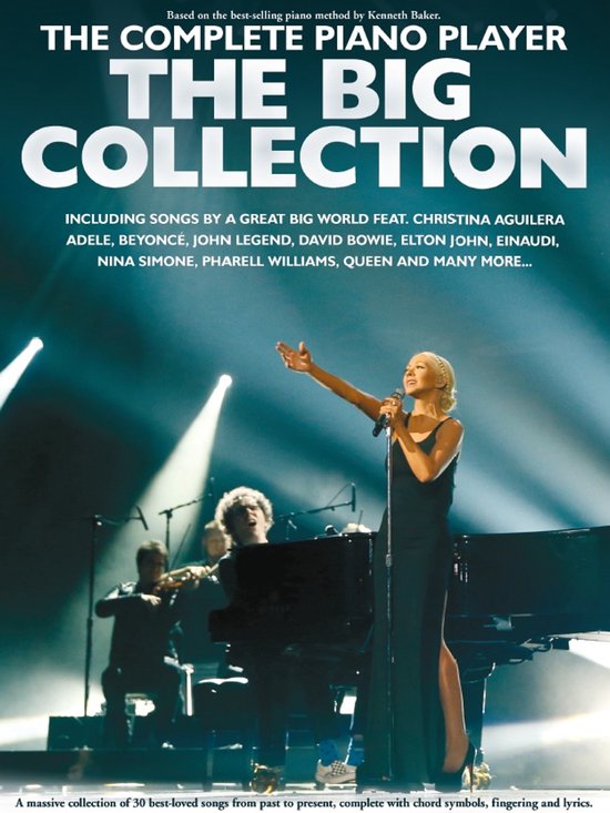 Boek: The Complete Piano Player - The Big Collection. Met Christina Aguilera en vele anderen.