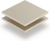 Plexiglas satijn crème glans/mat 4 mm - 130x80cm