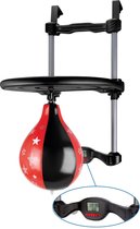 Coffret de boxe pour enfants - avec attache de porte - mousqueton inclus - noir/rouge
