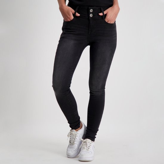 Cars Jeans Amazing Super skinny Jeans - Dames - Black Used - (maat: 34)