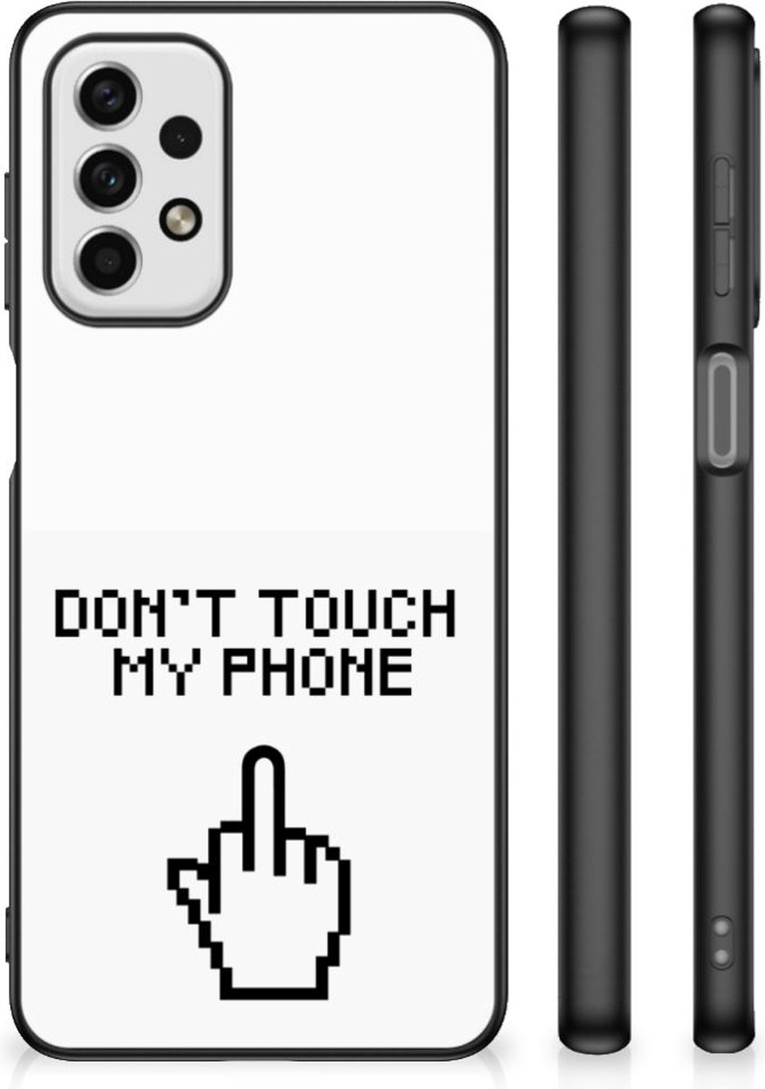 Samsung Galaxy A23 Telefoon Hoesje Finger Don't Touch My Phone