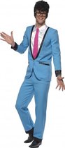 Jaren 50/fifties blauwe tuxedo verkleed kostuum voor heren - Teddy Boy popster - Rock n Roll - Carnavalskleding verkleedoutfit 48-50 (M)