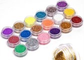 18-Delige Acrylpoeder Glitter Set - Voor Acryl Nagels - Nailt Art