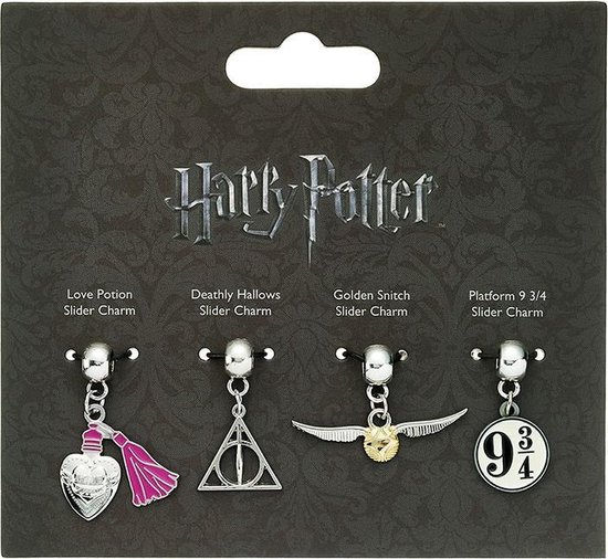 Harry Potter Charm Set 2: Golden Snitch - Deathly Hallows - Potion -  Plateform 9 3/4