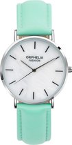Orphelia Perla OF711806 Horloge - Leer - Groen - Ø 36 mm
