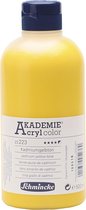 Schmincke AKADEMIE® Acryl color, semi-opaque, good fade resistant, 500 ml, cadmium yellow hue (223)