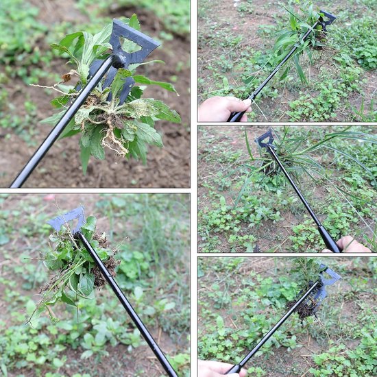 Onkruidverwijderaar Handmatig - Tuin Gereedschap - Onkruid Wieden - Mangaans Staal - 29 cm Lengte - Metaal van Merkloos	 — afbeelding 2