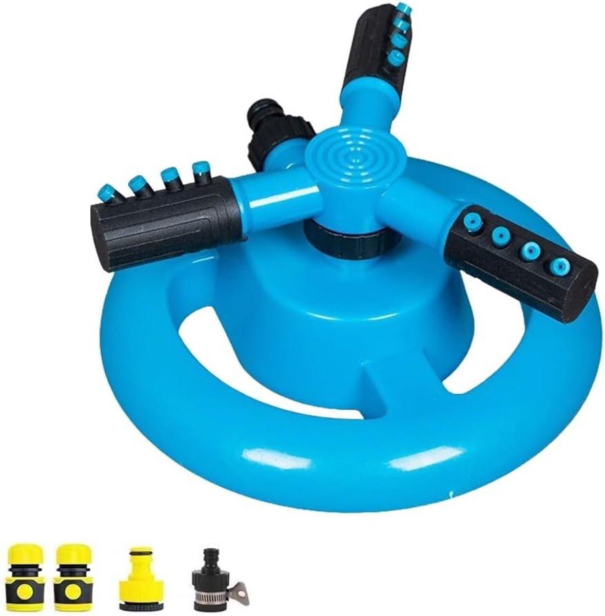 Tuinsproeier Roterend - Gazon Besproeier - Planten Water Geven - 360 Graden Dekking - Tot 20m² - Blauw