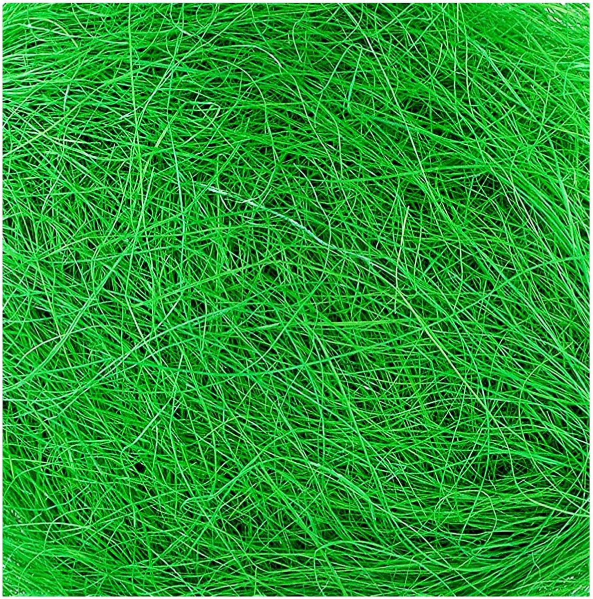 Paasgras Decoratie - Mand Vulling - Paasei Versiering - Synthetisch Lichtgewicht Materiaal - 30g - Groen