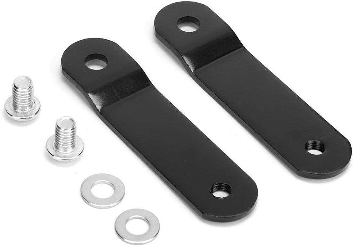 Universele tanklift kit - Motorfiets houder - Brandstoftank verhogen - Stabiele ijzeren constructie - 76 mm - Zwart