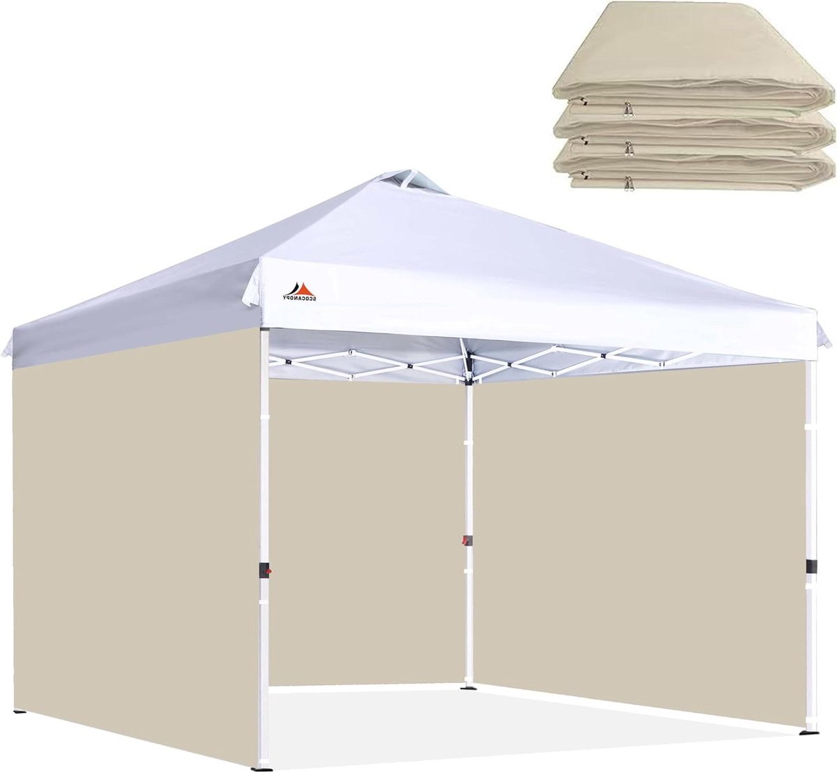 Luifel Zijwanden - Tent Panelen - Buiten Feesten - Waterdicht & UV-Beschermend - 3 Pack - Beige