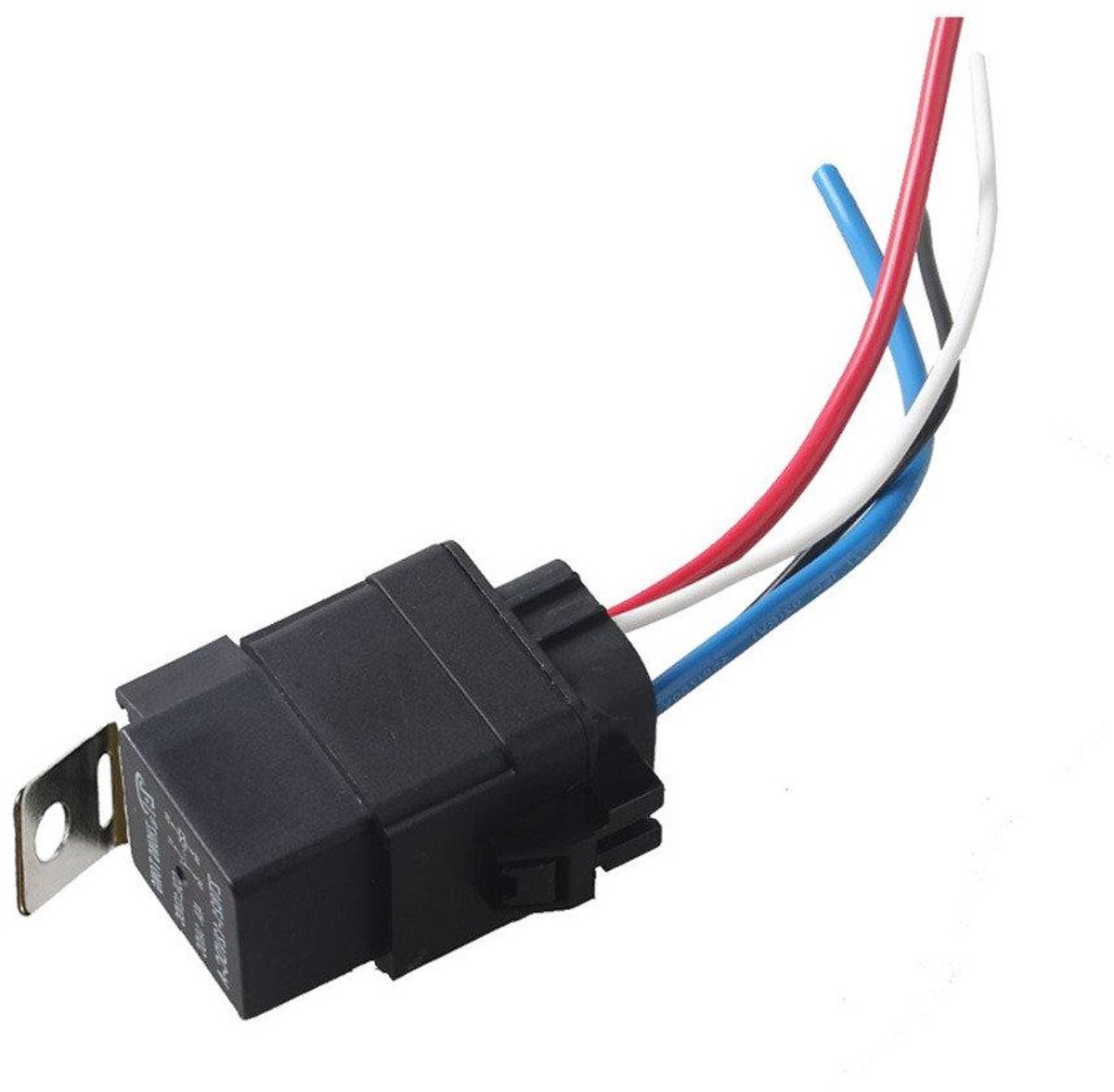 Auto Relais - Schakelaar - Elektrische Circuits - Waterdicht Ontwerp - 12V 40A 4-polig - Zwart