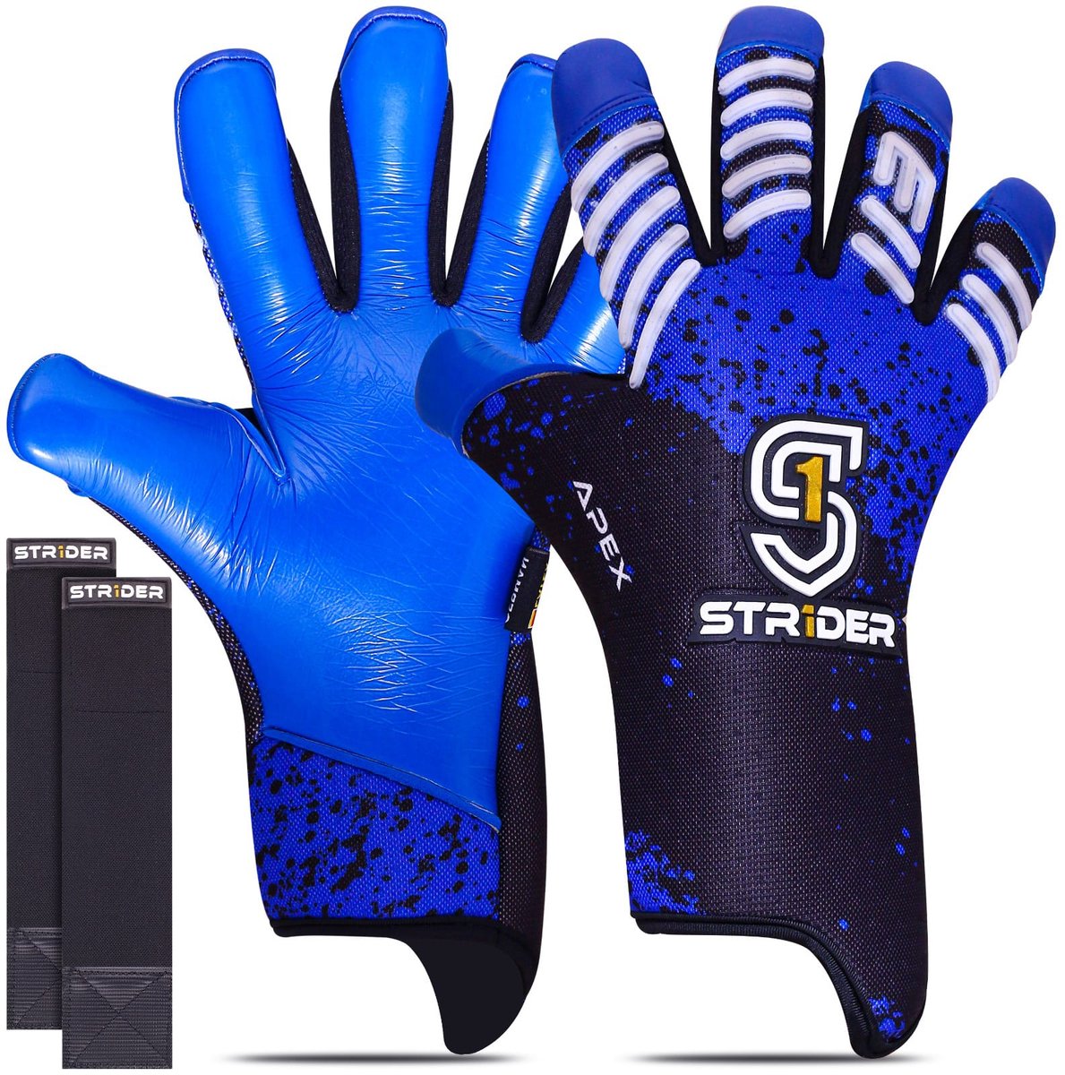 Str1der Apex keepershandschoen | Blauw | Maat 10