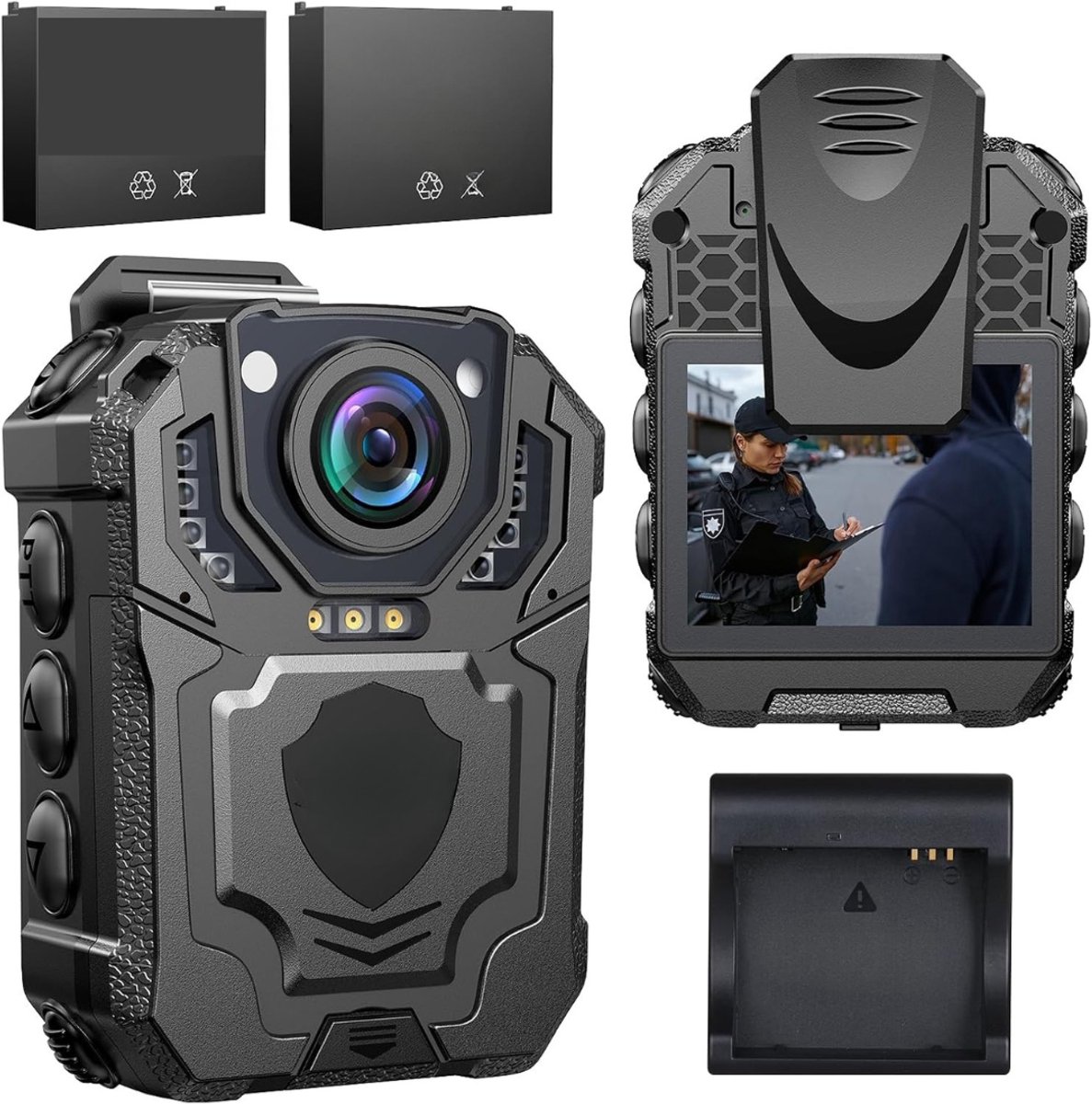Nexvo® Bodycam - Cam - Zwart - 19cm x 15cm x 7cm