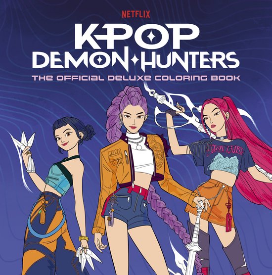 KPop Demon Hunters: The Official Deluxe Colouring Book - cover