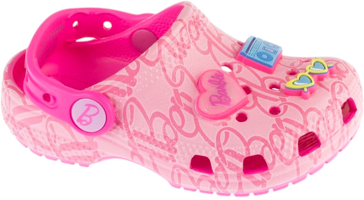 Crocs Classic Mattel Pink Barbie Clog T K, voor meisje, Roze, Slippers, maat: 27/28