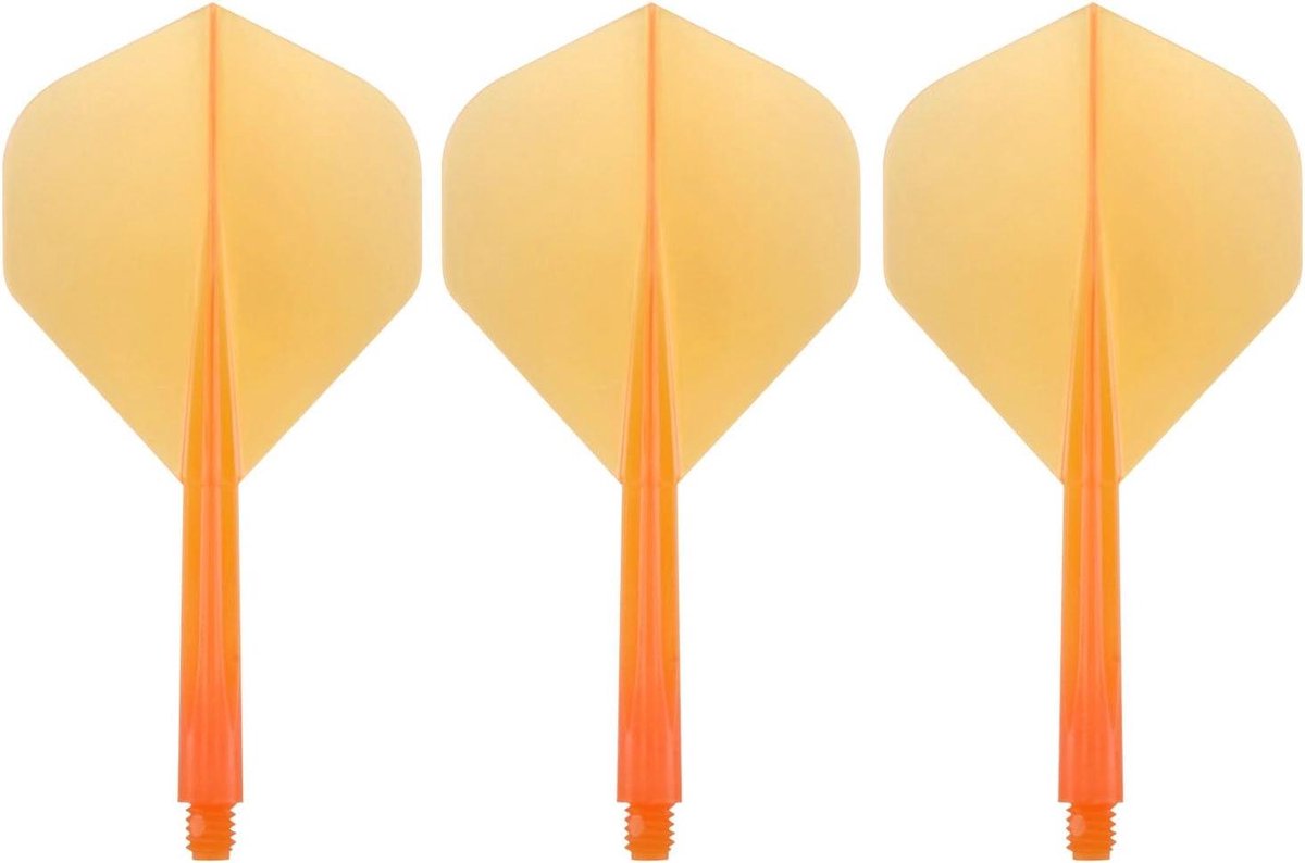 Dart Vlucht Systeem - Geïntegreerde Vlucht Stam - Precisie Darts Spelen - Nul Stress Ontwerp - Standaard Medium - Helder Oranje