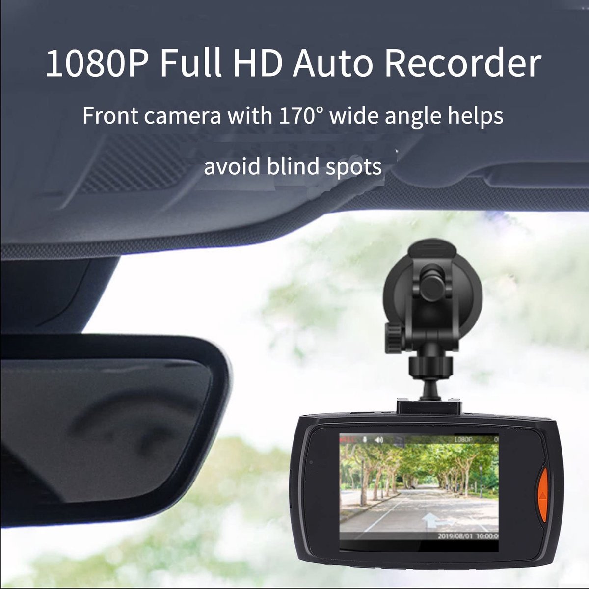 Auto Dashcam 1080P FHD Nachtzicht Autorecorder- Voor en Achter - 170 Graden Groothoek - Lusopname - Zwaartekrachtdetectie - Parkeermonitor . – foto 6