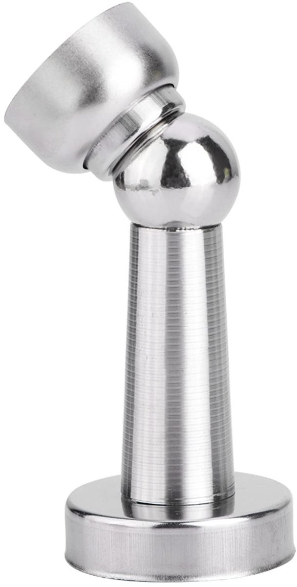 Dailygoods- Deurstopper Magnetisch - Deurbuffer - Deurstoppers voor binnen - Deurvastzetter - Roestvrij Staal - Totale hoogte 75mm - Deurhouder