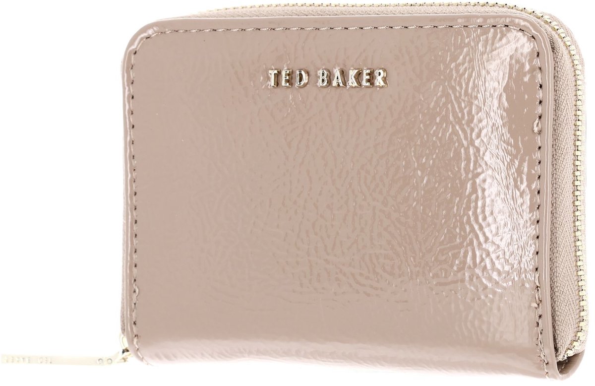 Ted Baker portemonnee Crinnie Crinkle Icon Small Zip Around Purse Stone Taupe