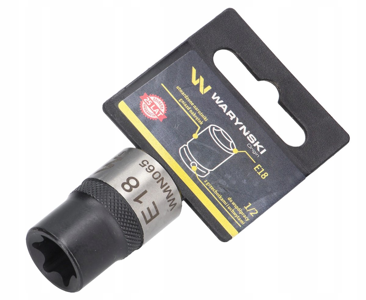 Waryński E-TORX Dop E18 1/2" - Professionele Dop voor Hoge Koppels