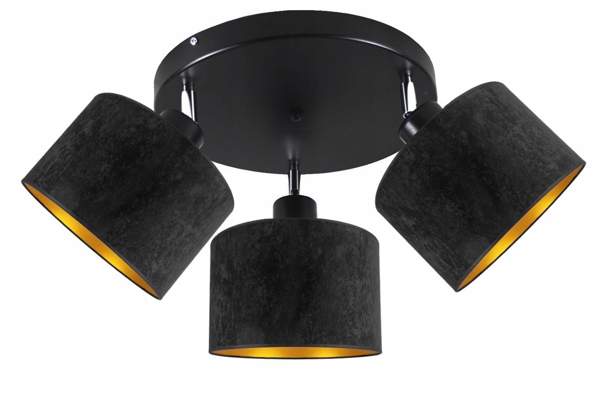 Luxe Plafondlamp Glamour Style met Velours Kap, E27