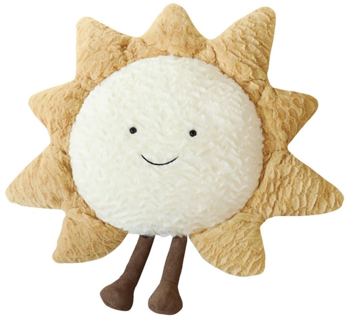 SOUQONE- Pluche Kussen Zacht - Zon/Maan/Sterren Vorm - Decoratie Kussen - Ademend - Fluwelen Stof - Comfortabel en Gezellig - Decoratiekussen