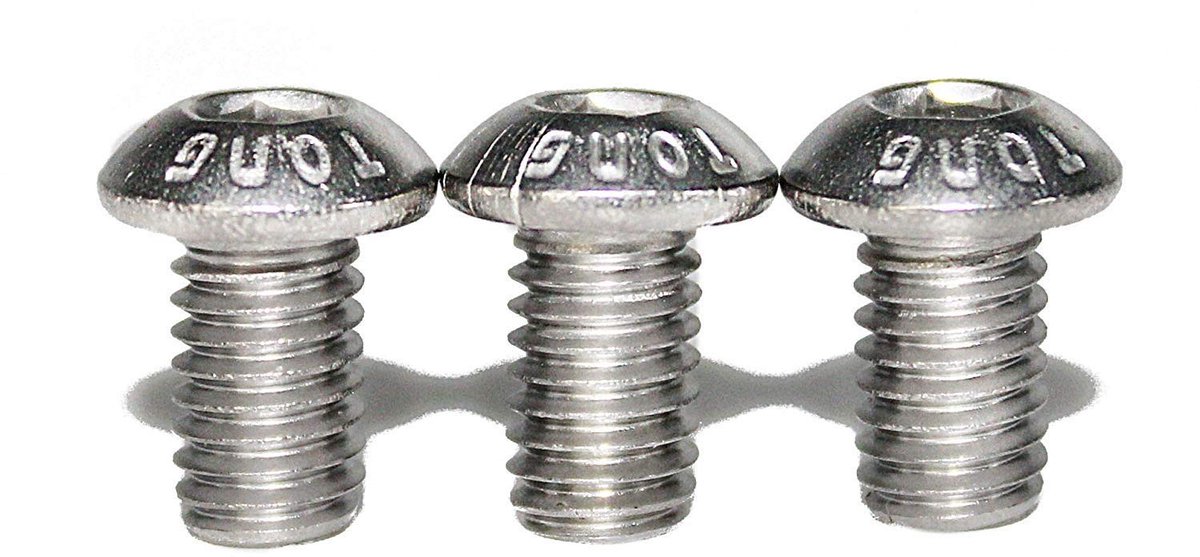 SMOAKEZ- Lenskopschroef A2 - M4 x 6 mm - 100 stuks - Roestvrij staal - Volledige schroefdraad - Geschikt voor binnen/buiten - Schroef