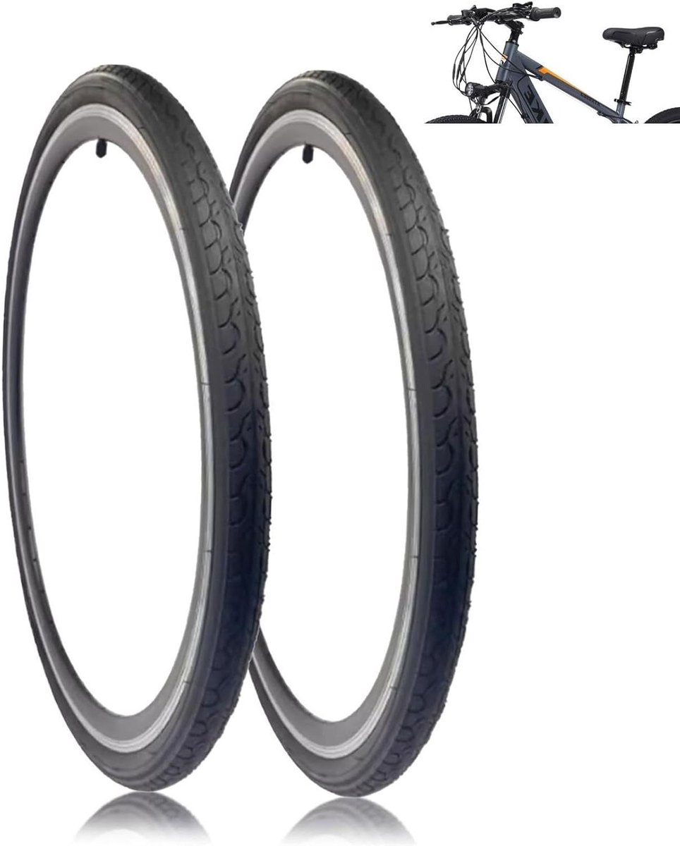 Racefietsbanden Set - Buitenbanden Fiets - Stad & Off-road - Dubbele lekbescherming - 700x40c - Zwart