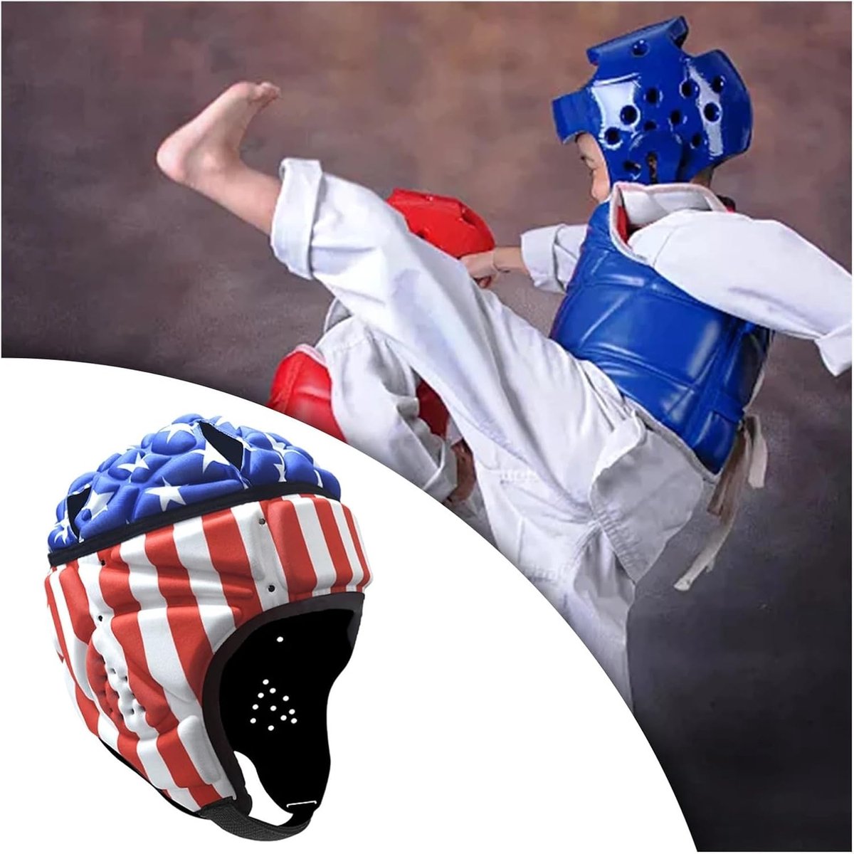 Zachte Sport Helm - Hoofdbeschermer Protector - Sport Activiteiten - Verstelbare Pasvorm - One Size - Diverse Kleuren