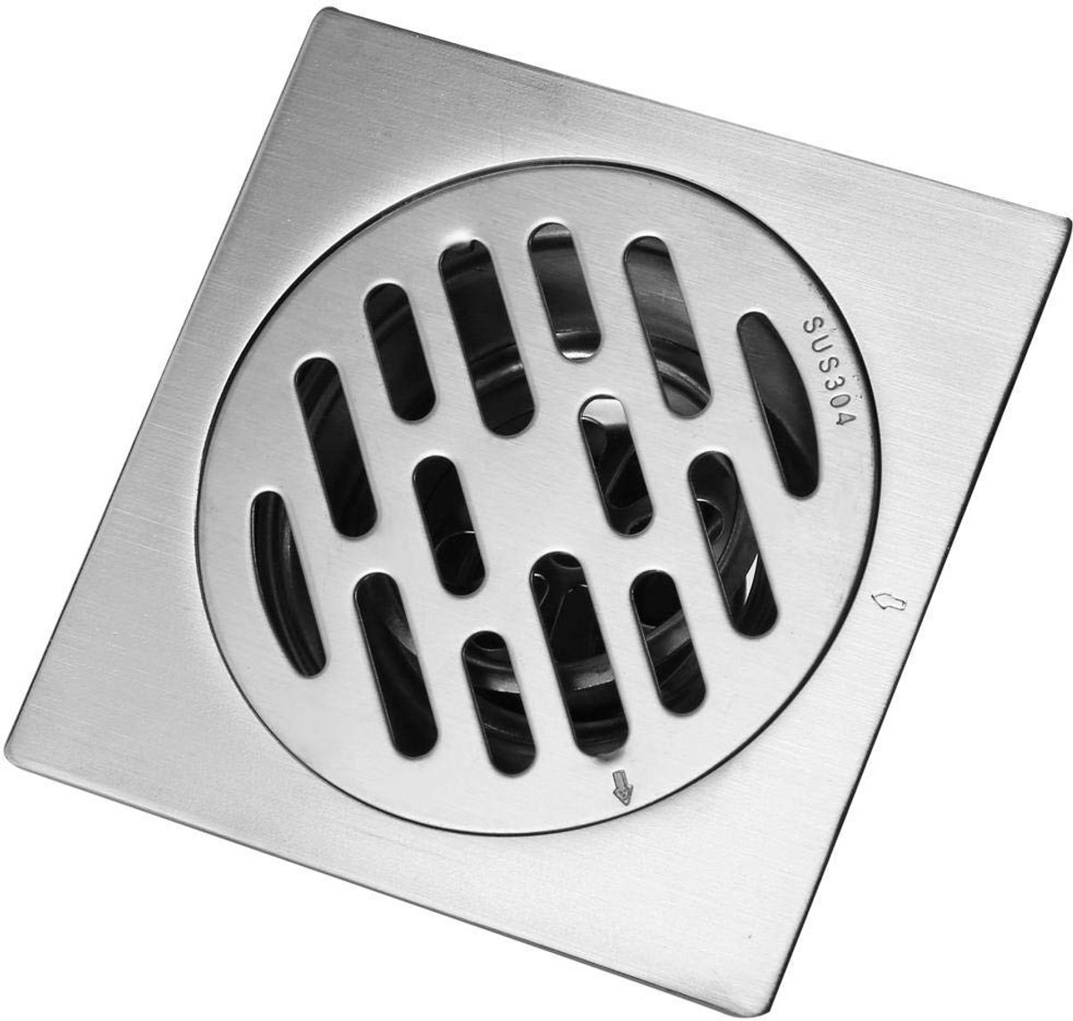 SOUQONE- Afvoerputje Roestvrij Staal - Vloerafvoer - Doucheafvoer - Afvoerputje Zeefje - Verwijderbaar - Antigeur Cover - Vloerdrain