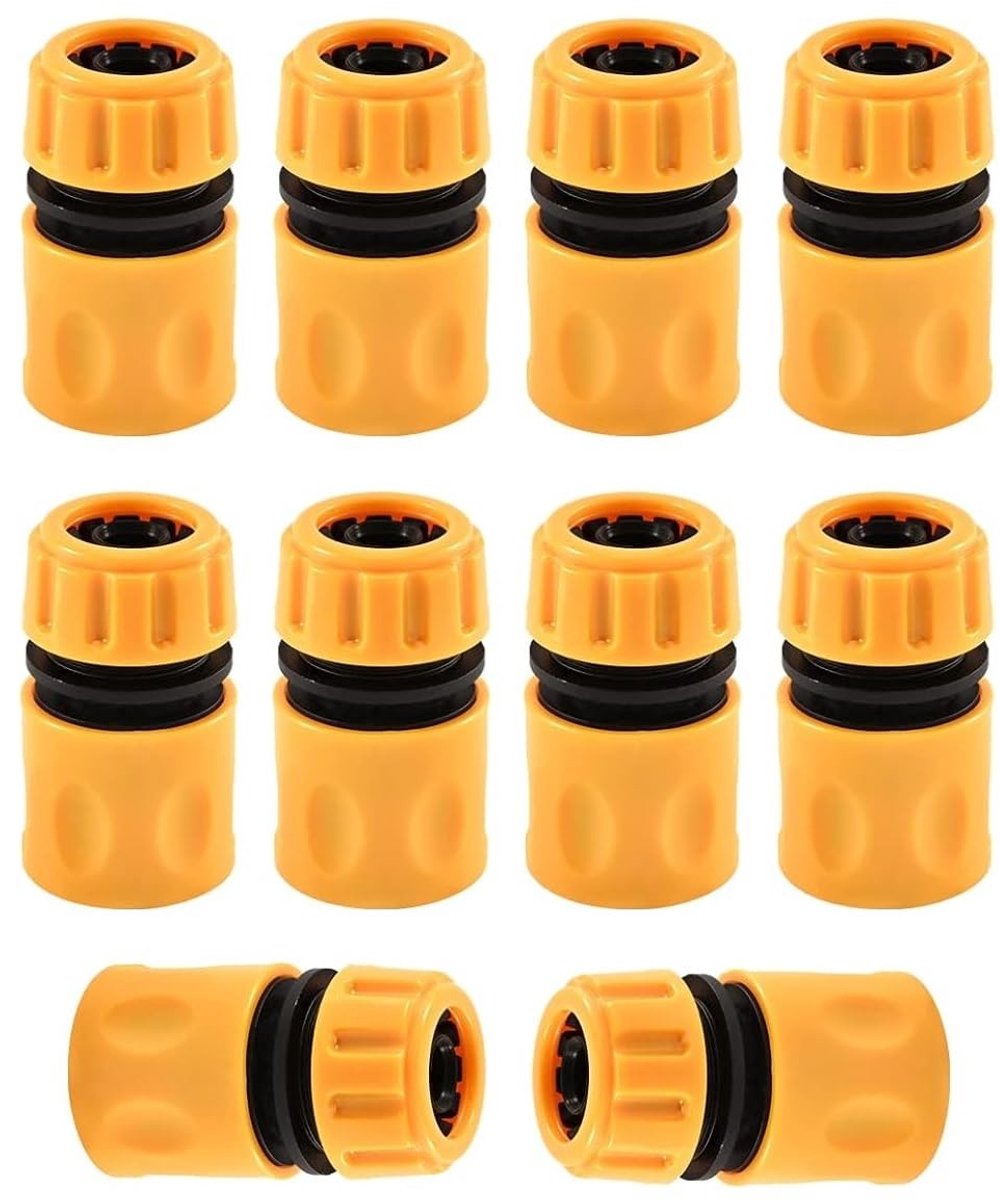 JHUBERS- Slangconnector Set 10 Stuks - 1/2 Inch Slangconnector - Snelkoppeling - Tuinaccessoires - Waterdicht - Geschikt voor 12mm Slangen - Tuinslangconnector