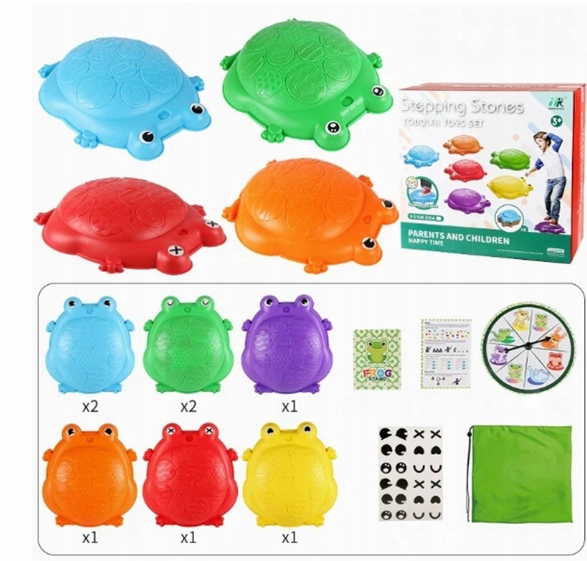 Balansstenen Set voor Kinderen met Activiteitenkaarten & Spindel