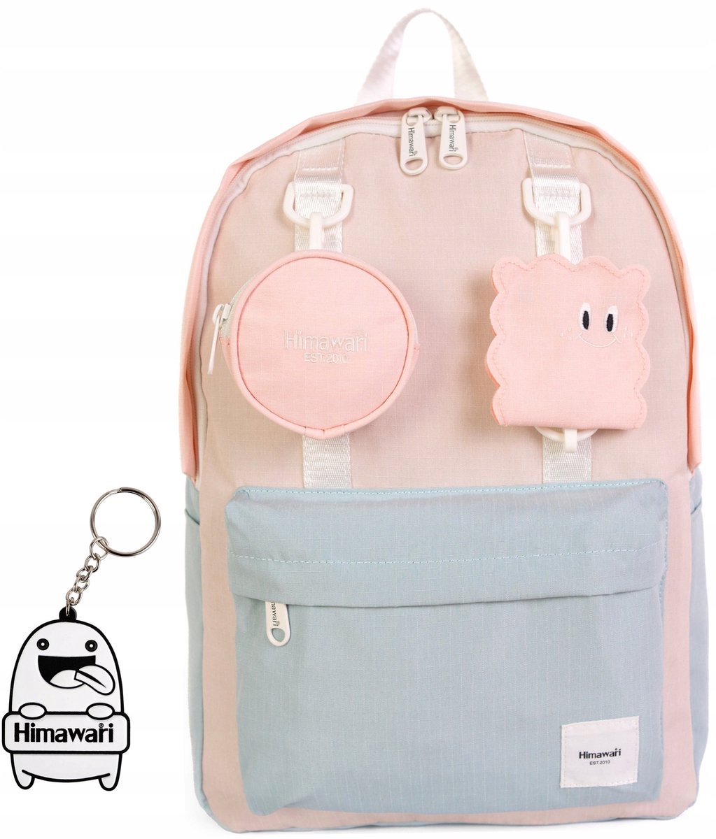 Himawari Pupil S Rugzak - Waterafstotend, Lichtroze, 12L, Laptop 13.3"