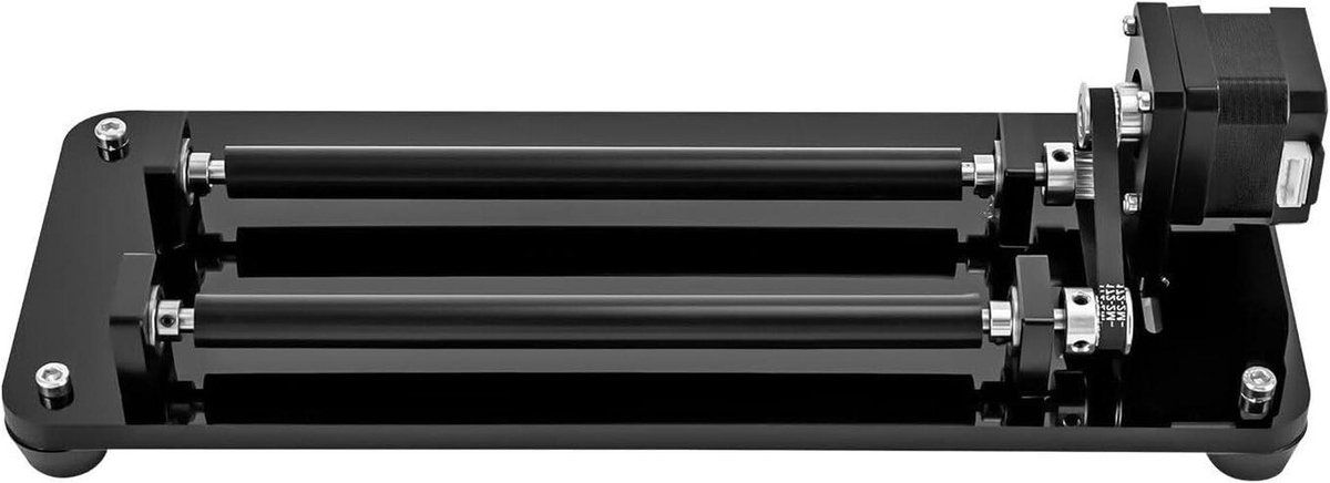 Graveer Roller - Rotatie As - Cilinders Graveren - 360 Graden Rotatie - 30-200mm Diameter - Zwart