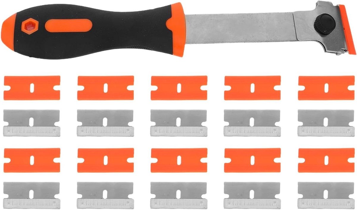 Keuken Schraper - Reinigingsgereedschap - Hardnekkige resten verwijderen - Lange steel ontwerp - 24.2 cm lengte - Diverse kleuren