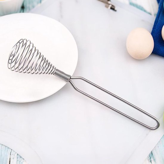 Handmixer - Roerstok Roerder - Koken Bakken - Efficiënte Mengprestatie - 22 cm - Zilver — afbeelding 2