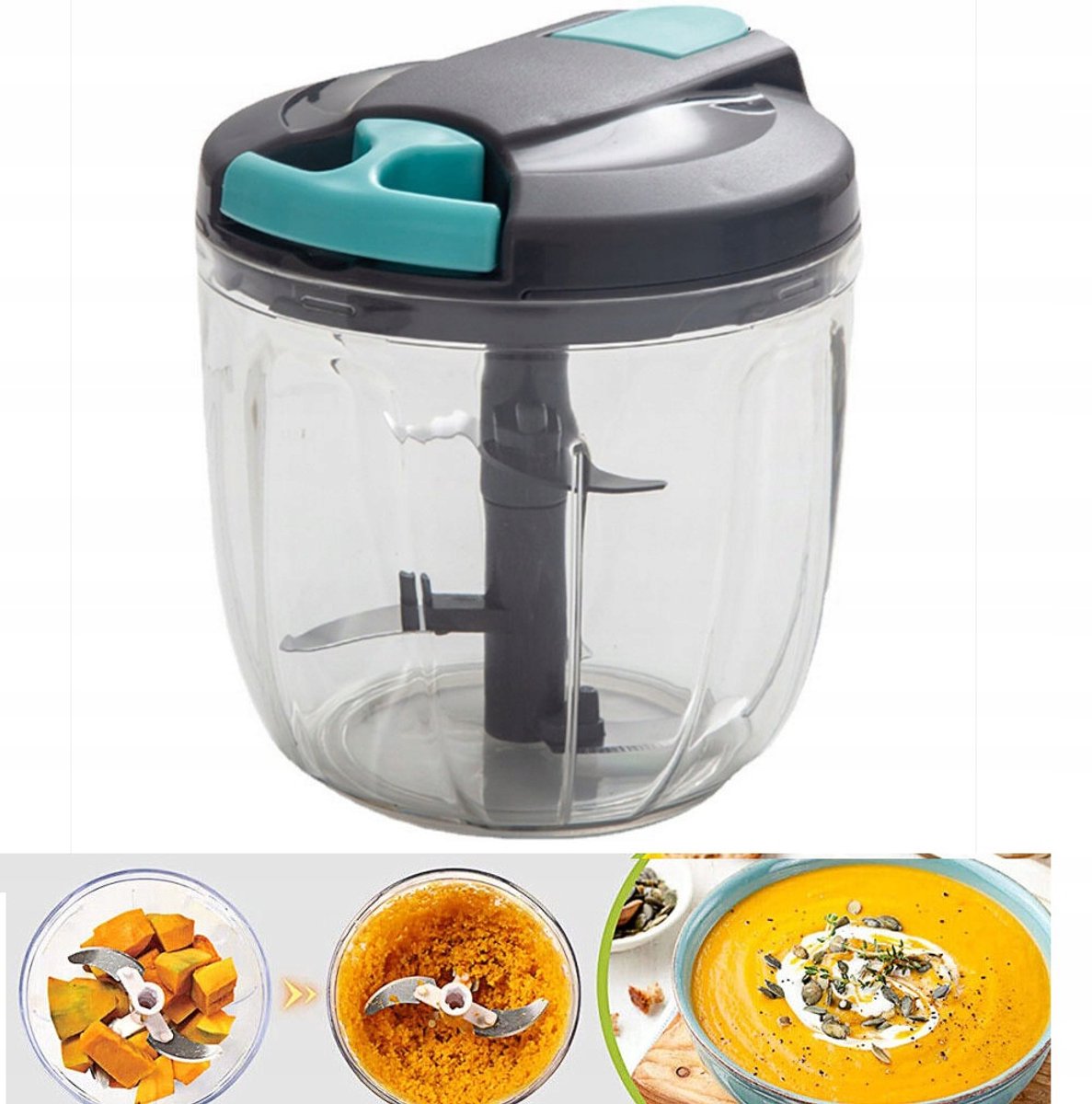handmatige Groentesnijder met 5 Scherpe Bladen - 900ml