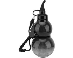 Kalebas Sportfles - Draagbare Drinkfles - Hydratatie Onderweg - Uniek Kalebas Ontwerp - 800ml Capaciteit - Zwart