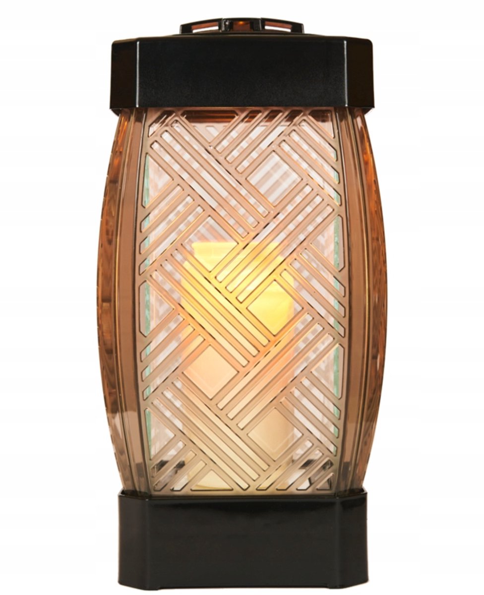 Glamour Rattan Lantaarn voor Graf, 25cm Hoog
