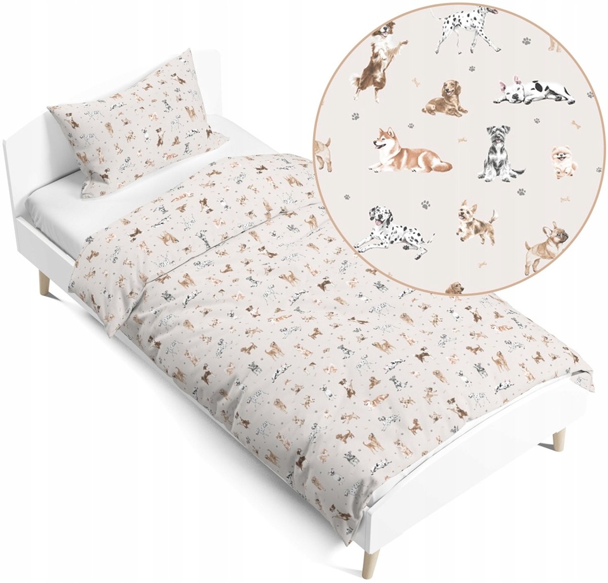 Babymam Kinderbeddengoed 140x200cm - 100% Katoen