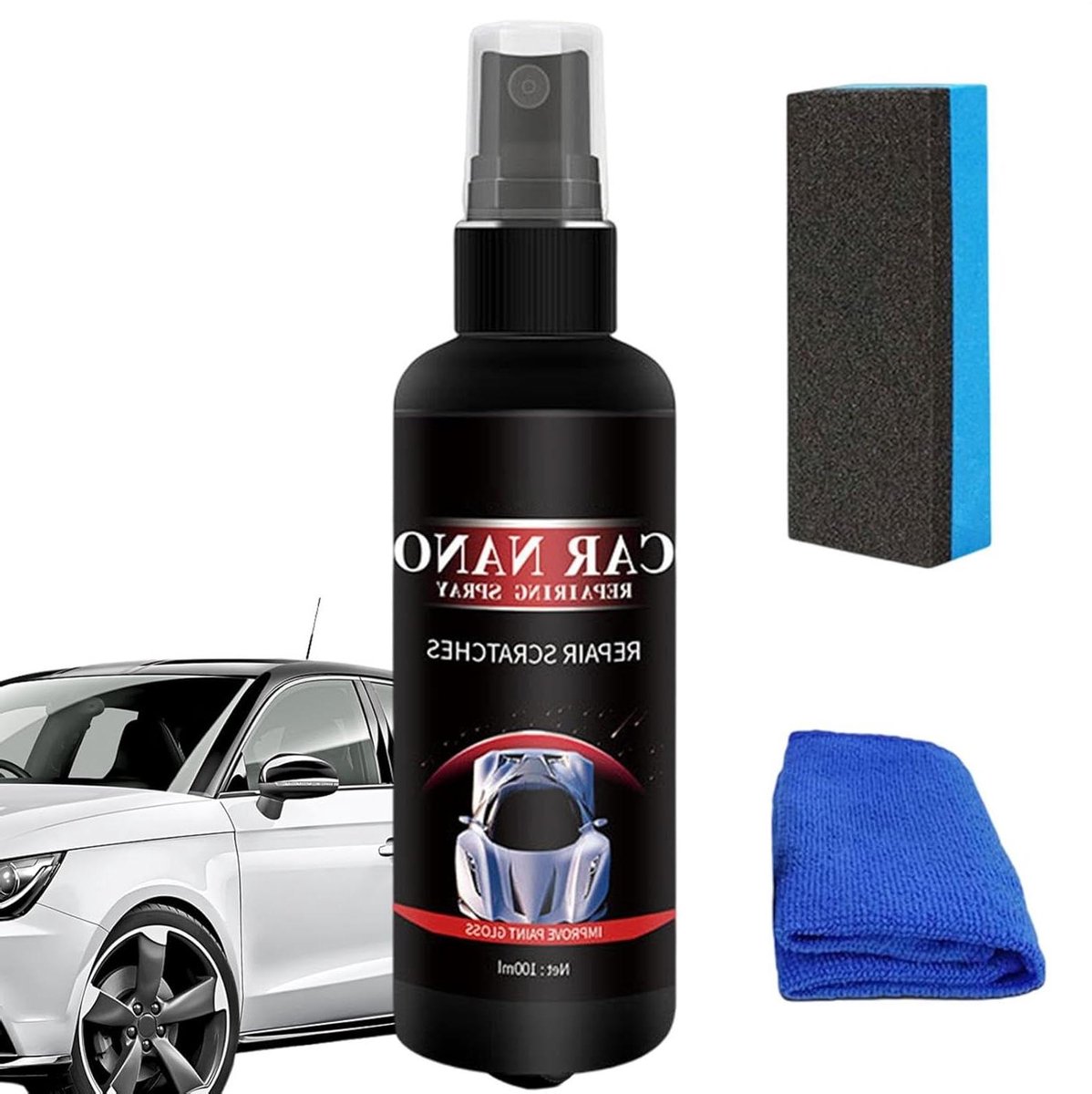 Autokras Verwijderaar - Nano Spray - Voertuig Herstellen - Beschermende Laag - 50 ml - Transparant