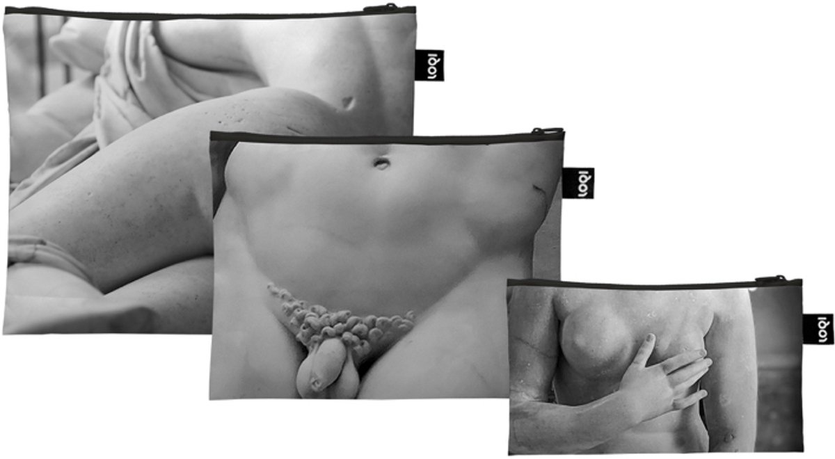 LOQI Zip Pockets - Marble Bodies gerecycled