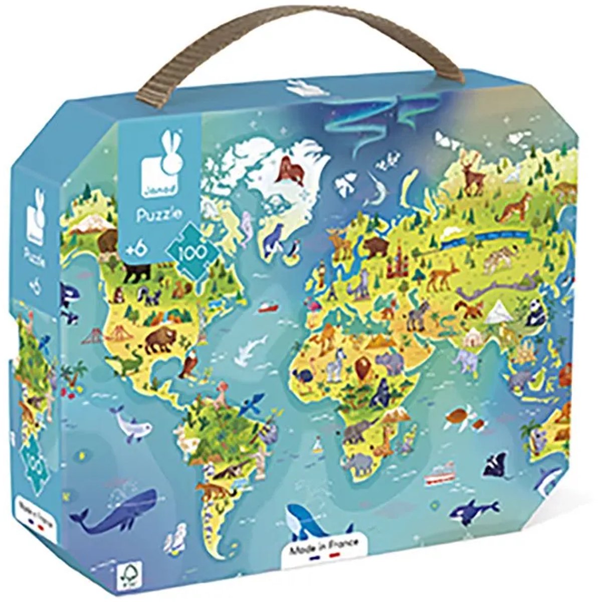 Janod - Puzzel - De wereld — afbeelding 6