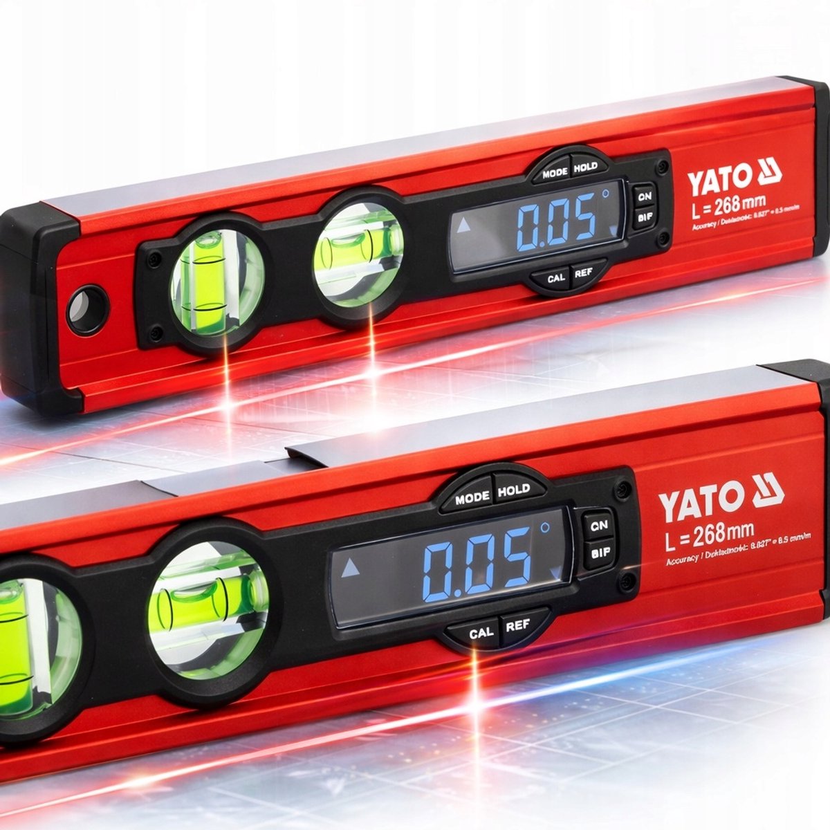 Digitale waterpas 268 mm magnetisch - Precisie en 4 meetmodi