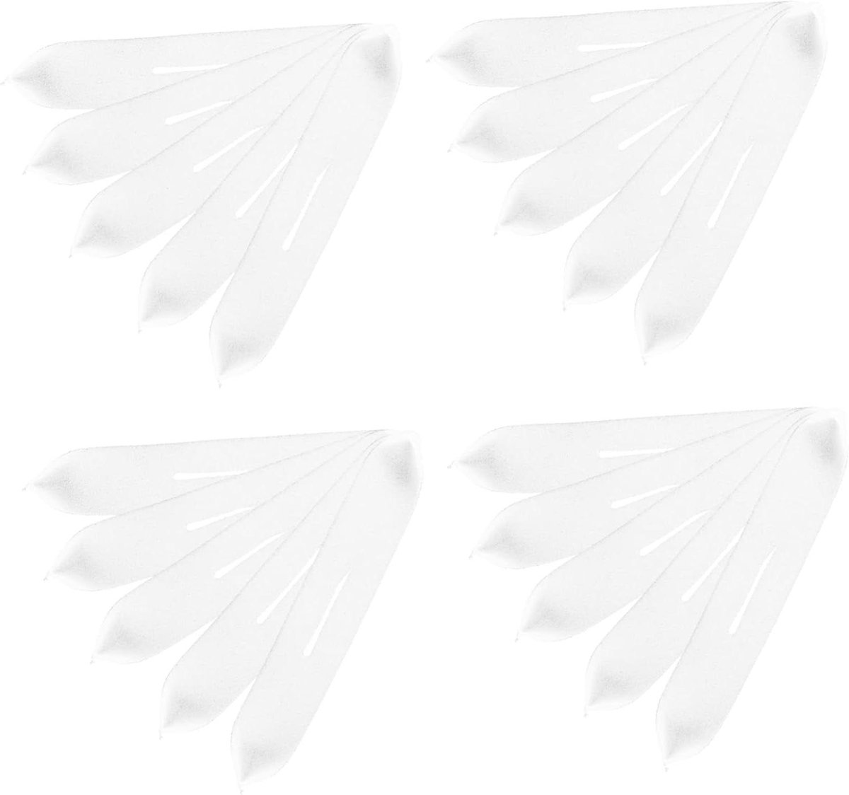 Hangerhoezen Spons - Kledingbeschermers - Kleding Beschermen - Antislip Ontwerp - 20 Stuks - Wit